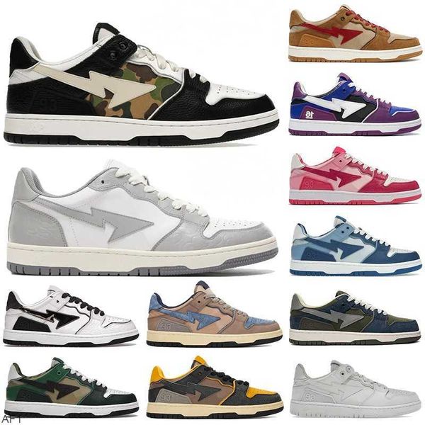 

bapestas baped sk8 sta mens running shoes sk8 bapesta designer camo black white green red orange camouflage men women trainers sports sneake