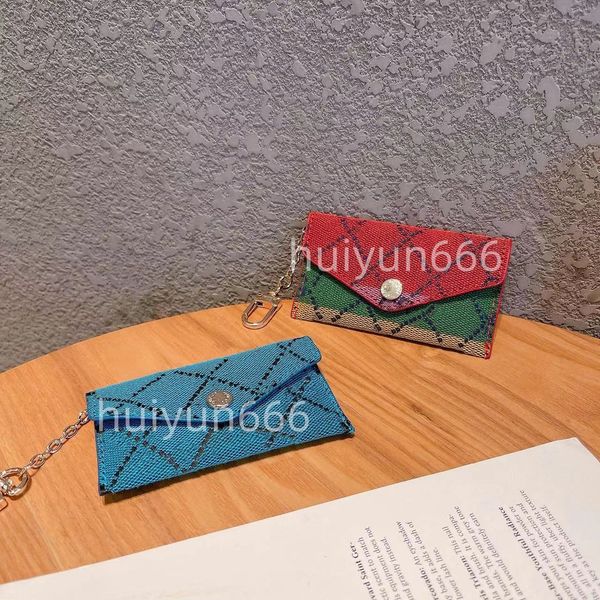 

designer luxury keychains fashion womens mini wallet genuine leather men coin purse color wallets holder, Silver