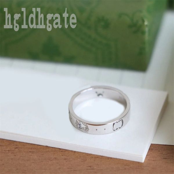 

wedding vintage designer rings love ring luxury accessories bright star bague jewelry hollow out letter mens plated gold designer rings enga, Silver