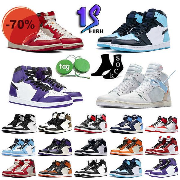 

2023 1 jumpman 1s men women basksetball shoes bred patent university mens trainers sport sneakers{category}