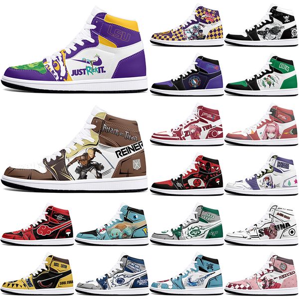 

New diy classics customized shoes sports basketball shoes 1s men women antiskid anime cool fashion customized figure sneakers 36-48 311995