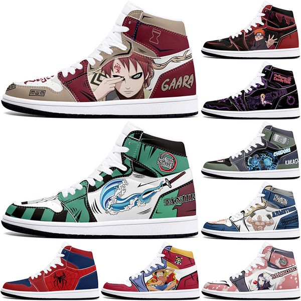 

New diy classics customized shoes sports basketball shoes 1s men women antiskid anime simple customized figure sneakers 36-48 357237