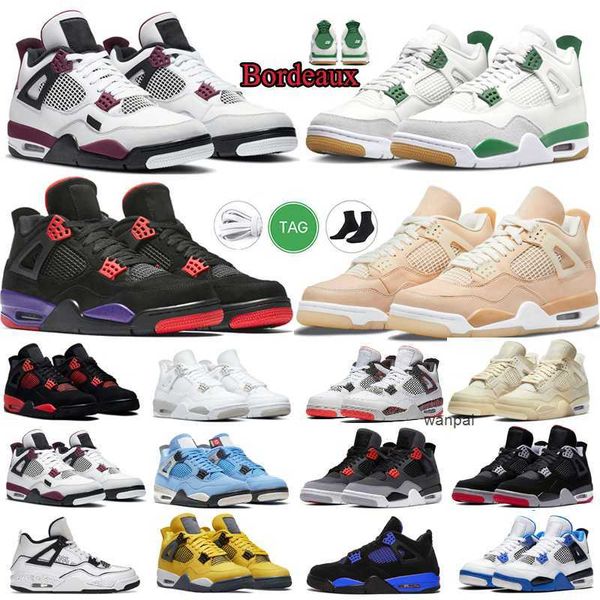 

designer basketball shoes 4 4s men women pine green military messy room pn dust seafoam midnight navy thunder lightning nice sports sneakers