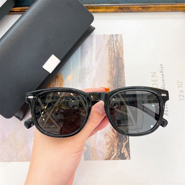

Summer Sunglasses For Men and Women style Anti-Ultraviolet Retro Plate Big Square Full Frame fashion Eyeglasses with Box