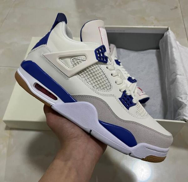 

sb x 4 sapphire blue men basketball shoes pn dust seafoam 4s pine green sail/pine green-neutral grey-white womens outdoor sneakers sports dr
