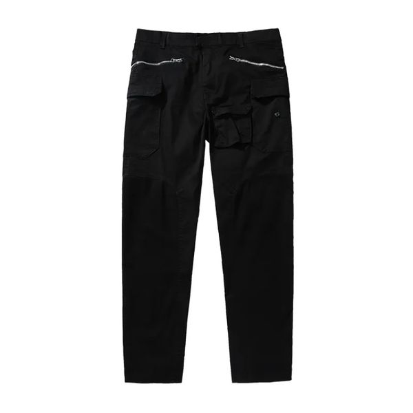 

Topstoney Men's Stitching Iron-free Trousers Fall/Winter New Loose Casual Badge Patch Sweatpants Fashionable Casual Pants Quality Male Overalls Trousers, Black