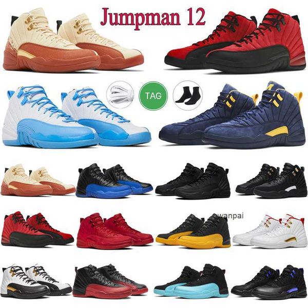 

designer mens basketball shoes og 12s jumpman shoe stealth muslin hyper royal utility playoffs floral awesome outdoor sports trainers sneake