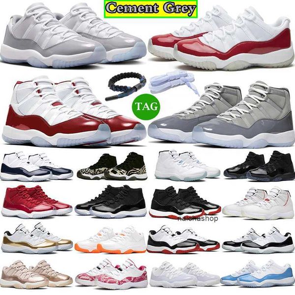 

2023 cement grey cherry 11 11s basketball shoes jumpman black red sports bright citrus high cool grey gamma blue concord win like sport midn