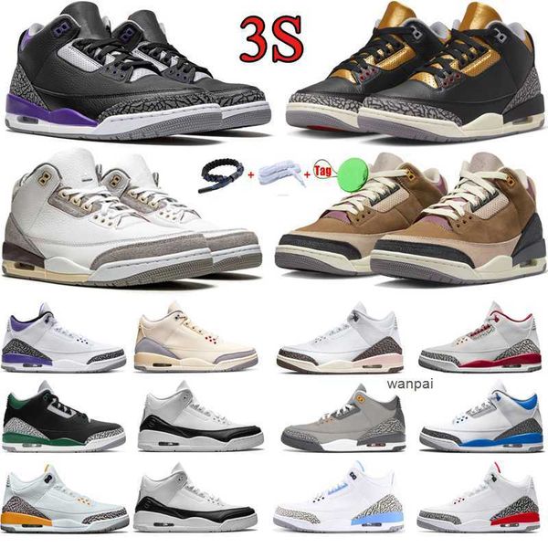 

2023 mens 3 basketball shoes 3s women sneakers jumpman white reimagined fire red cardinal dark iris pine green unc rust pink flexible shoe s