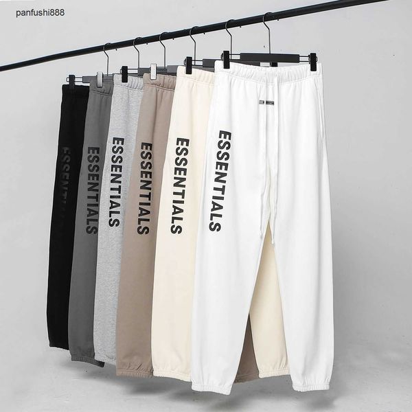 

fos baggy pants fos double thread essen letter casual american guards pants spring and autumn leggings elastic waist fashion harlan, Black