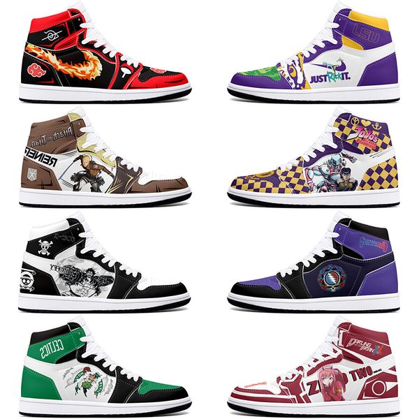 

New diy classics customized shoes sports basketball shoes 1s men women antiskid anime cool fashion customized figure sneakers 36-48 297471
