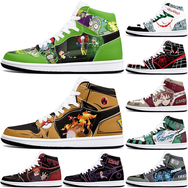 

New diy classics customized shoes sports basketball shoes 1s men women antiskid anime cool fashion customized figure sneakers 36-48 316482