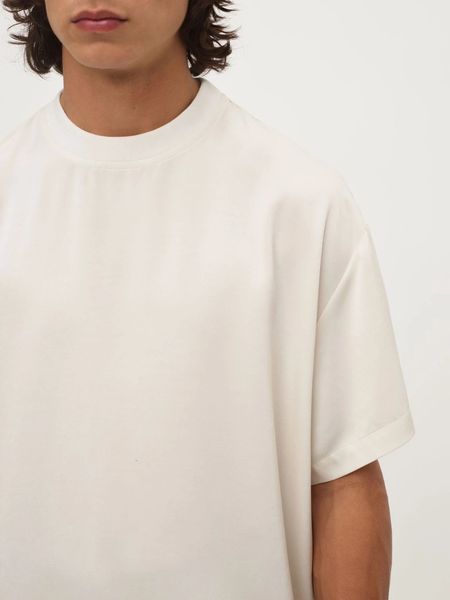 

men's t-shirts summer men's loose solid simple t-shirt 230403, White;black
