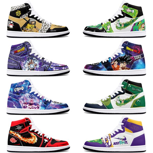 

New diy classics customized shoes sports basketball shoes 1s men women antiskid anime cool fashion customized figure sneakers 36-48 0002G5KN