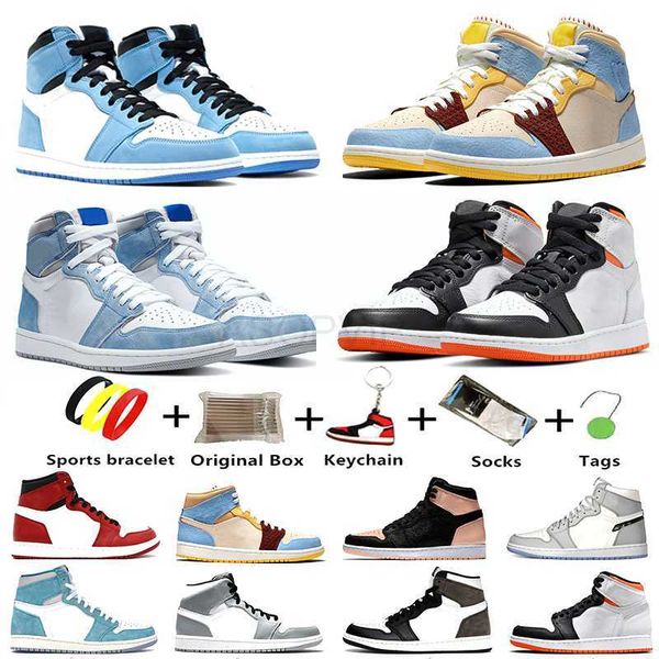 

university blue unc jumpman 1 1s mens basketball shoes volt gold men sports women sneakers trainers fearless maison chateau electro orange w