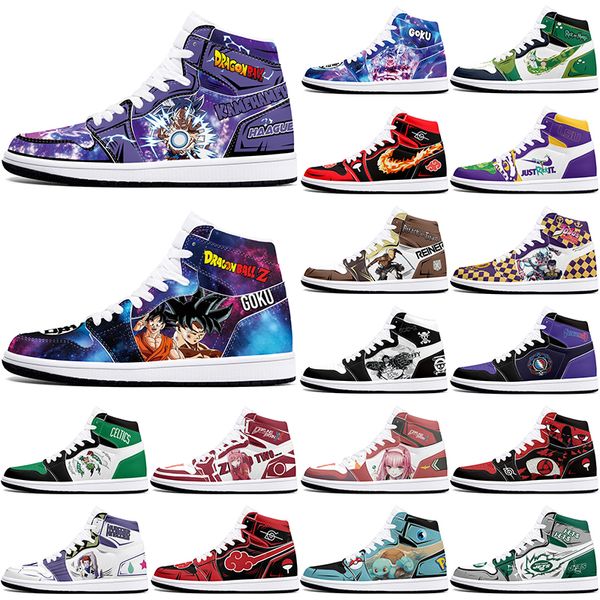 

New diy classics customized shoes sports basketball shoes 1s men women antiskid anime cool fashion customized figure sneakers 36-48 0002NAYJ