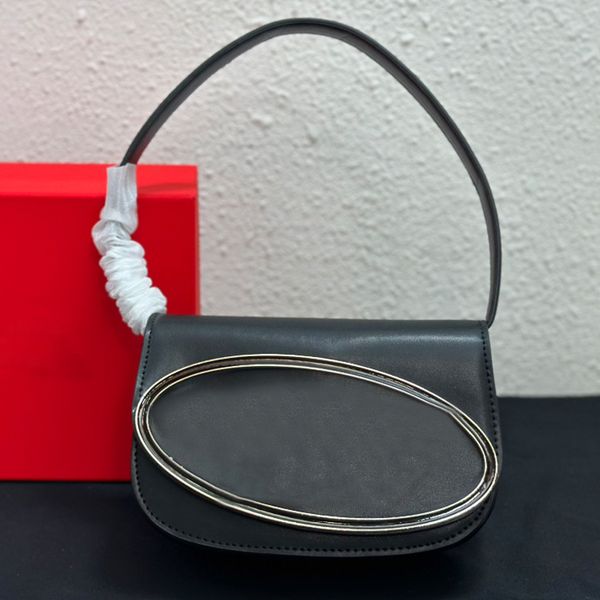 

armpit shoulder bag handbags cowhide metal big letter crossbody bags silver hardware flap hasp cell phone pocket removable adjustable strap