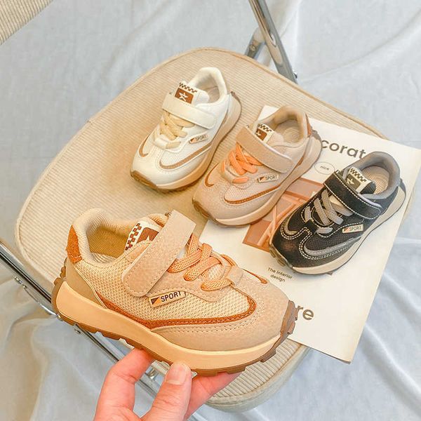 

athletic outdoor children running shoes toddlers boys girls sports shoes kindergarten kids air mesh sneakers breathable comfortable soft cas, Black