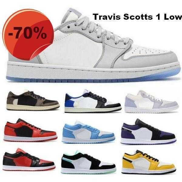 

jumpman shoes 1 1s low travis scotts paris court purple reverse sneakers bred unc red orbit og men women scarpe tenis