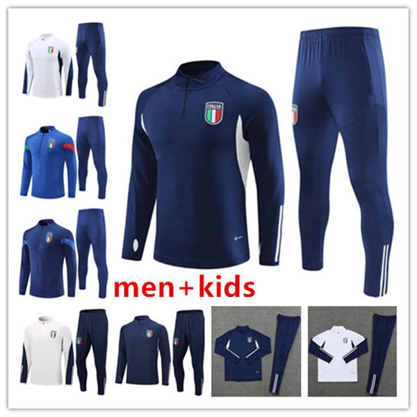 

2023 2024 italys tracksuit tuta maglia jersey 22 23 24 italia italie training suit survetement camiseta soccer jerseys chandal kit football, Black