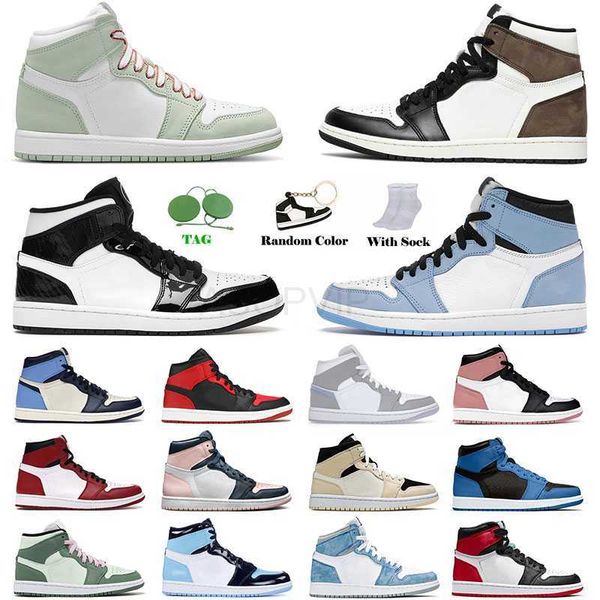 

1 1s jumpman basketball shoes for mens university blue unc mocha high og dark marina trainers dutch green mid carbon fiber seafoam designer