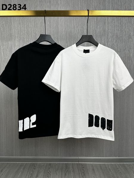 

dsq men's t-shirts 2023 new d2 designer shirt casual short sleeve crewneck summer tees lovers clothing men women t shirts ds2834, White;black