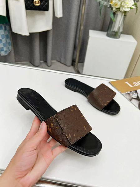 

platform designer slipper luxurious pool pillow comfort mule slides platforms sandal for woman real leather summer shoe with box 0218, Black