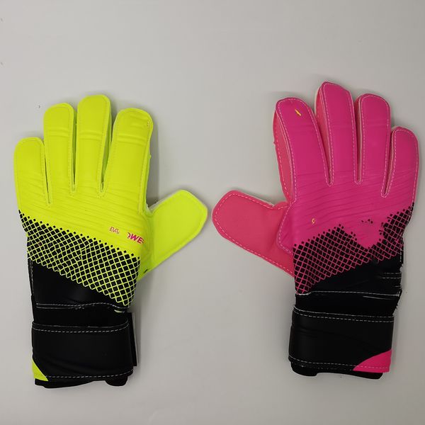 

new buffon mandarin duck goalkeeper gloves professional finger guard goalkeeper gloves non slip full latex gloves kl, Black
