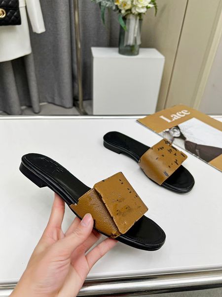 

summer women letters slippers2023 female outdoor soft bottom non-slip slides girls sweet square head sandals beach shoes flip-flops 0218, Black
