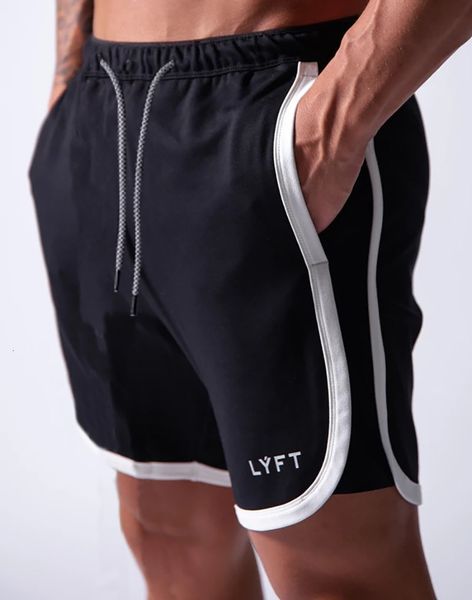 

mens shorts summer style jogging running double breathable sweatabsorbent sports gym fitness black casual 230403, White;black