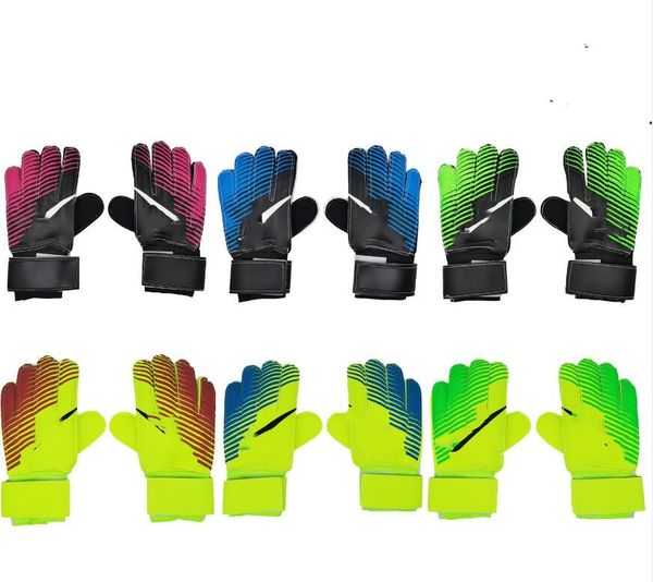 

football goalkeeper gloves children goalkeeper gloves student training anti slip wear resistant match gloves kl, Black