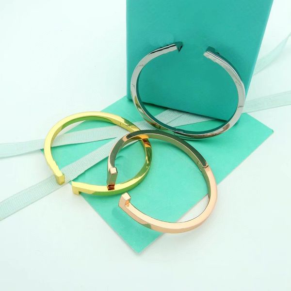 

luxury lock bracelet designer for women love bangles silver rose gold jewelry bangle never fade not allergic wedding gifts wholesale, Black