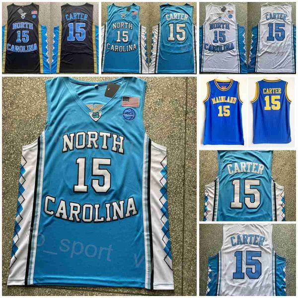 

vince carter college jerseys 15 basketball north carolina tar heels university high school florida daytona beach mainland team all stitched, Black