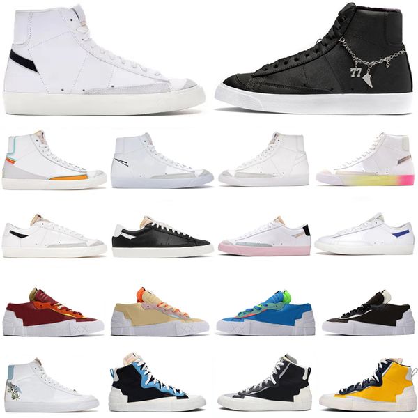 

blazer mid 77 vintage mens running shoes white black sail multi maize navy team red optic yellow astronomy blue be true men women trainers s