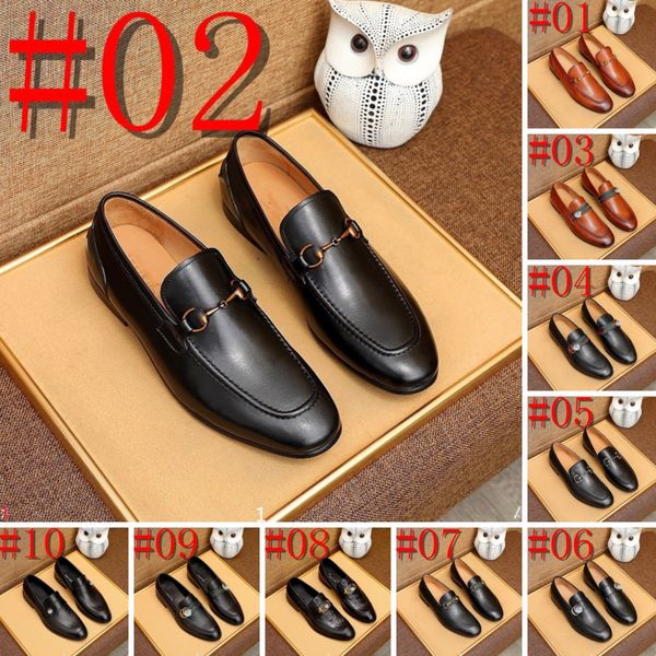 

g14/11model 2023 italian dress shoes men wedding party shoes casual loafer male designer flat shoe plus size 45 zapatos hombre, Black