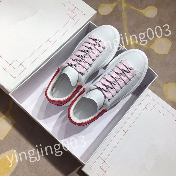 

designer shoes men luxury designers sneaker women leather casual shoe low lace up sneakers hl210208, Black