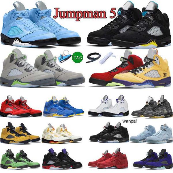 

designer 5s mens basketball shoes 5 sneakers jumpman black white stealth unc university blue pinksicle red suede men shoe outdoor sports tra