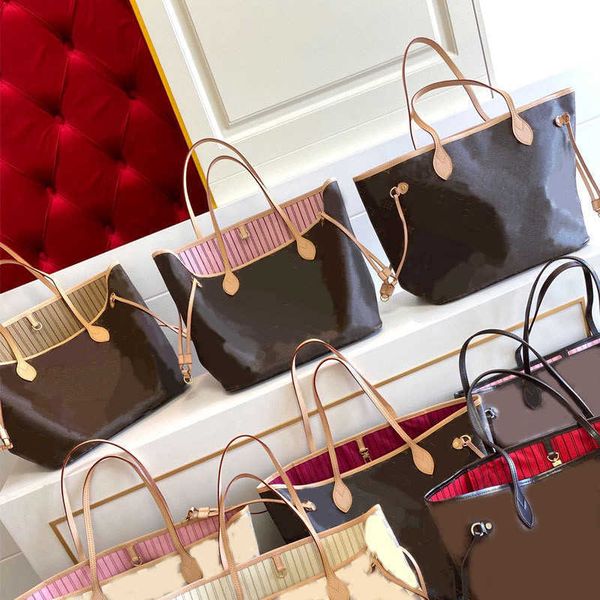 

designer tote shopping totes handbags shoulder bags womens bag lady purses brown large capacity package genuine leather clutch fashion qual