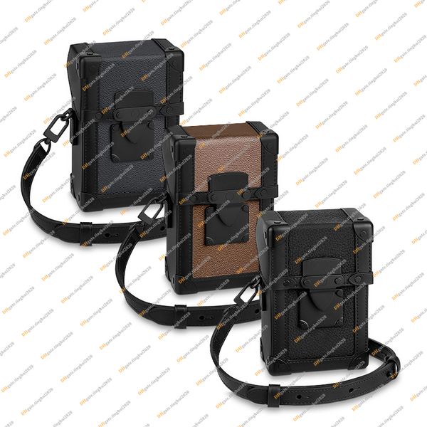 

men fashion casual designe luxury vertical trunk bag messenger bag crossbody handbag tote shoulder bag mirror quality m82077 m82070 pouch pu