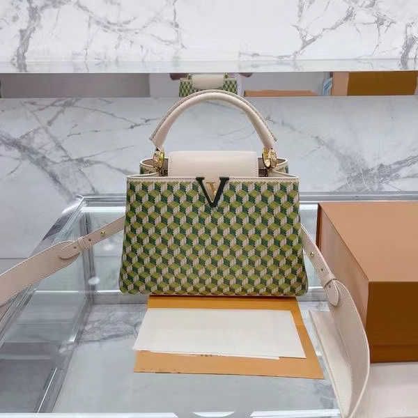 

designer tote women fashion handbag crobody bags shoulder bag litchee pattern leather braided strap mini capucines bb handbags purse 2023 to
