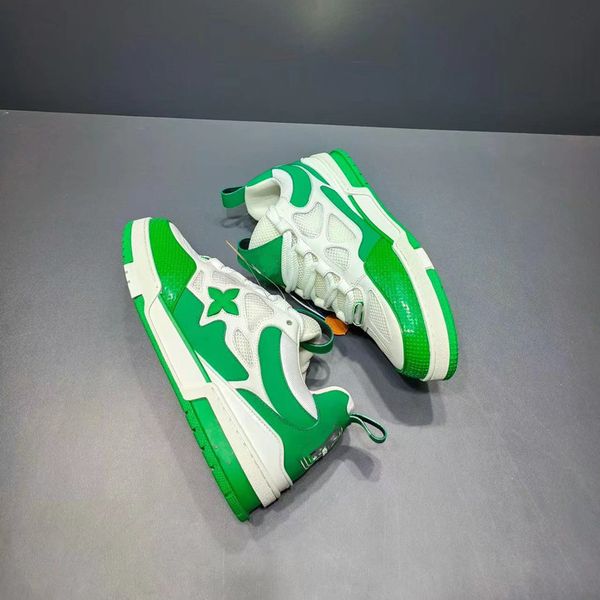 

luxury designer shoes fashion casual men sneakers rubber platform trainers genuine leather sneaker multicolor lace-up skate running shoes ho