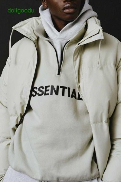 

women and men's hoodies fosg double-line high street pressure glue three-dimensional letter zipper semi-high neck sweater american styl, Black