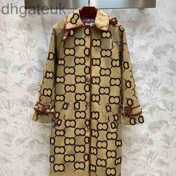 

women's trench coats designerautumn womens trench coats designer luxury women windbreaker body letter print jacket loose belt female ca, Tan;black