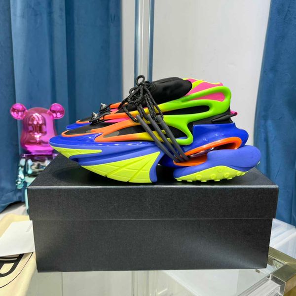 

designer leisure shoes yacht iron shoes unicorn sports shoes boat shoes men and women yuan universe low-sports shoes neoprene rubber leather, Black