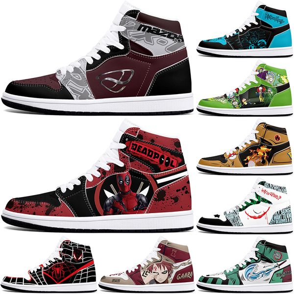 

New diy classics customized shoes sports basketball shoes 1s men women antiskid anime cool fashion customized figure sneakers 36-48 345926