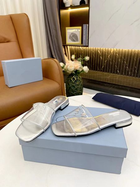 

2023 designer slippers summer flat women slippers fashion classic diamond black sandals 0218