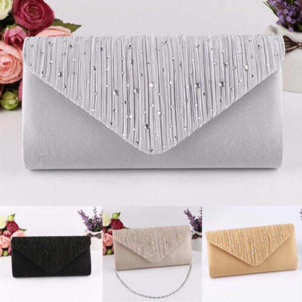 

evening bags women evening bag satin bridal diamante ladies day clutch envelope handbag wedding bag lady crossbody mini bag 230403