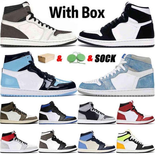 

jumpman 1 1s with box 2021 arrival basketball shoes hyper royal mens womens mid obsidian unc chicago trainers sport sneakers241a