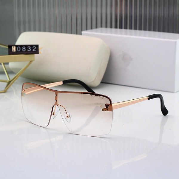 

sunglasses new frameless fashion sports mirror for men and women trend futuristic millennium sunglasses, White;black