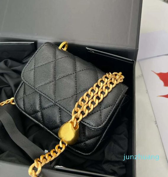 

cc bag 23ss designer bag 23p women classic shoulder bag flap mini double balls quilted bags crossbody cosmetic letter 22 ball messenger bags